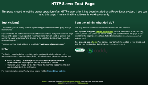 HTTP Server Test Page